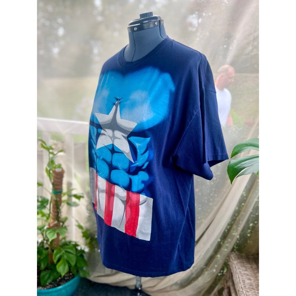 Men’s 2XL Marvel Tee Shirt Captain America - Picture 2 of 4